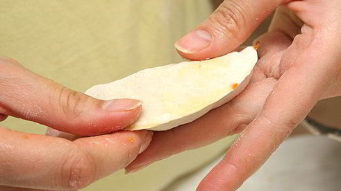 постные вареники с капустой