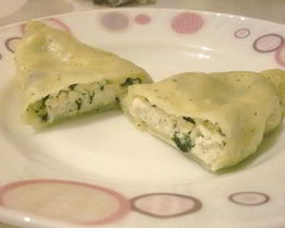 Вареники с кинзой