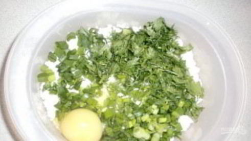 вареники с кинзой