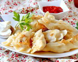 Вареники с мясом и капустой