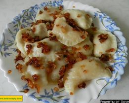 Вареники с салом и картошкой