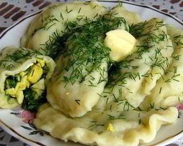 Вареники со шпинатом