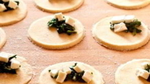 вареники со шпинатом