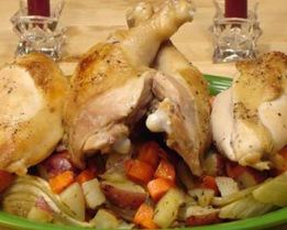 Куриное жаркое с овощами