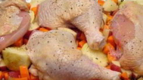 куриное жаркое с овощами