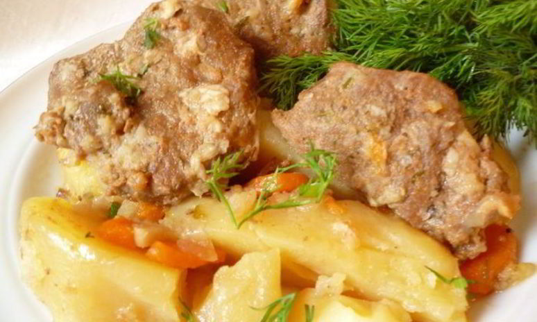 Рецепт пьяноежаркого из говядины запеченное в горшочке