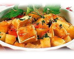 Жаркое из баранины со стручковой фасолью