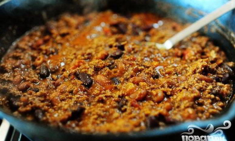 Рецепт жаркого из говядины с фасолью и помидорами