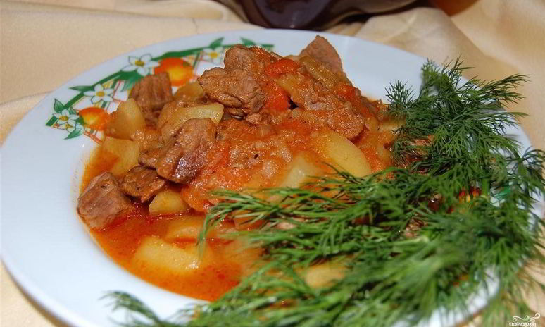 Рецепт жаркого из говядины