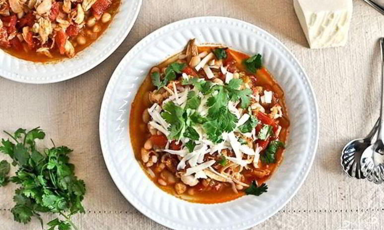 Рецепт жаркого из курицы, фасоли и овощей