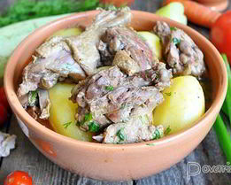 Жаркое из утки с картофелем