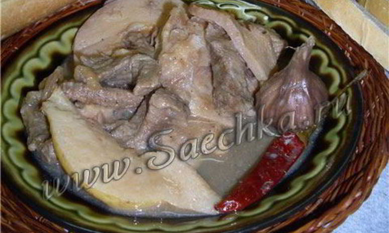 Рецепт жаркого с айвой