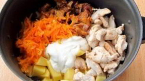 жаркое с грибами