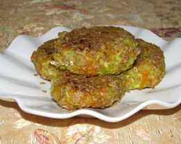 Овощные зразы с сыром