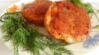 Рыбные зразы с креветками