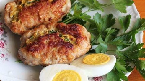 зразы из свинины с яйцом