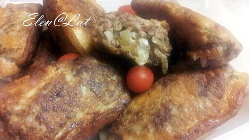 зразы по особому с начинкой из жареного лука и брынзы