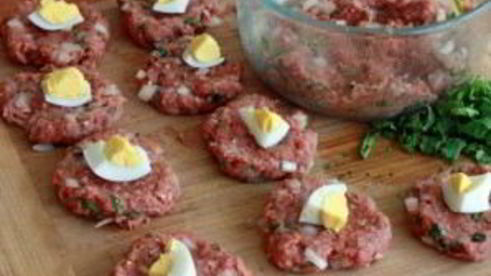 зразы с яйцом