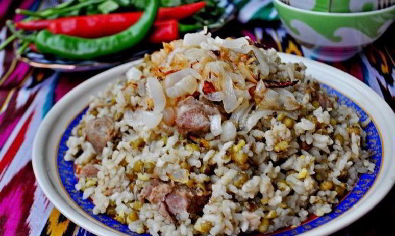 Рецепт ароматной каши с машем, рисом и мясом