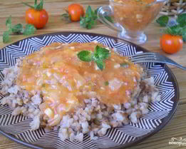 Гречка под соусом