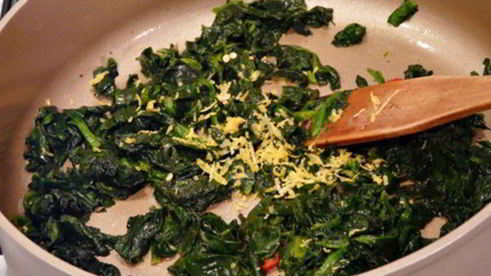 гречка с чили и шпинатом