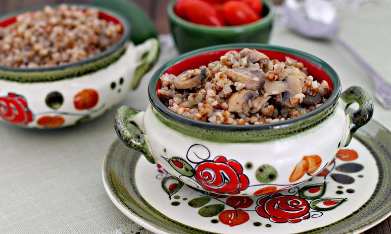 Рецепт гречки с грибами и луком в мультиварке