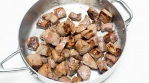 гречка с грибами и мясом