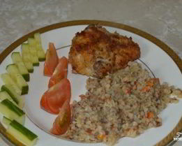 Гречка с луком и морковью