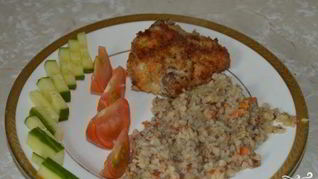 Гречка с луком и морковью