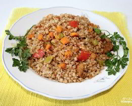 Гречка с мясом в духовке