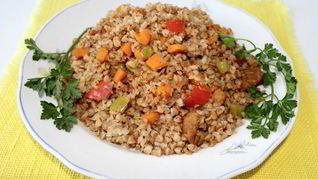 Гречка с мясом в духовке