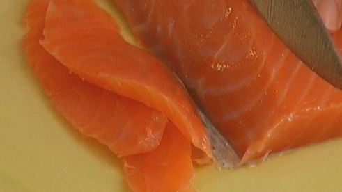 гречка с семгой и маринованным луком