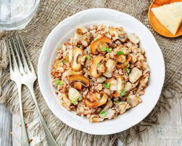 Гречка с шампиньонами