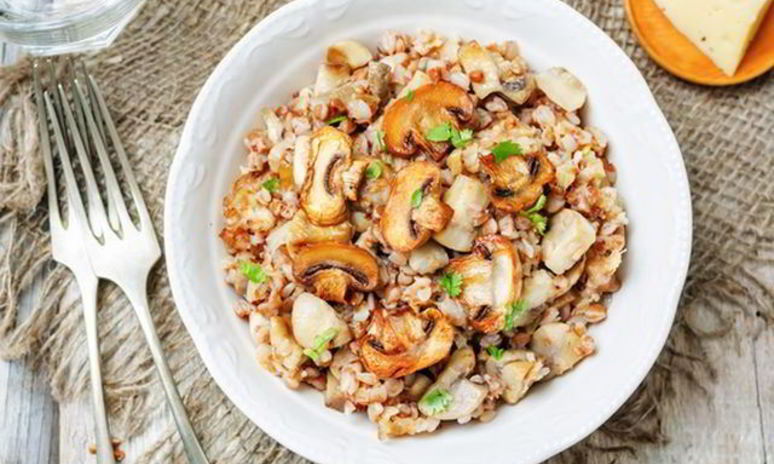 Рецепт гречки с шампиньонами