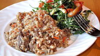 Гречка с тушенкой в мультиварке