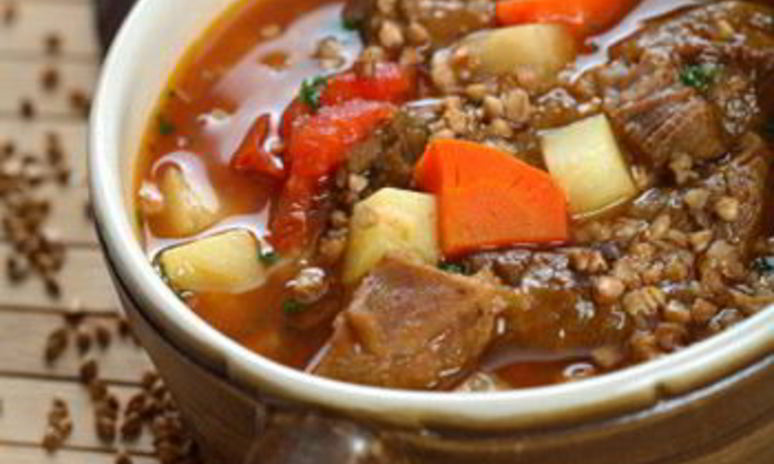 Рецепт гречки с тушеной пряной говядиной