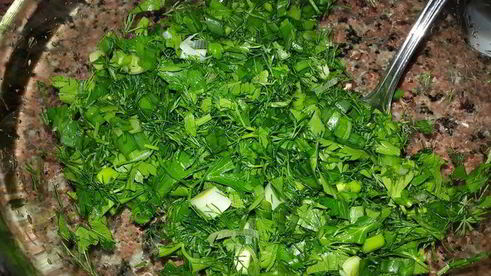 гречка, томленая с тыквой, грибами, сельдереем и вялеными томатами