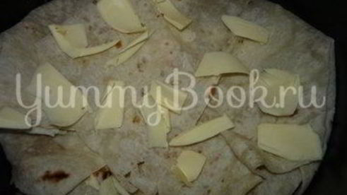 гречневая каша c мясом в лаваше из мультиварки