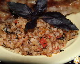 Гречневая каша с томатами по-итальянски