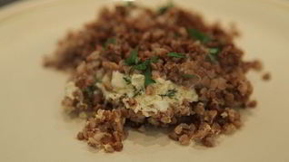 Гречневая каша, запеченная с творогом