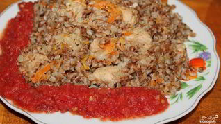 Каша гречневая со свининой