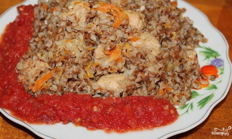 Рецепт каши гречневой со свининой