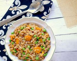 Каша из фарро с овощами