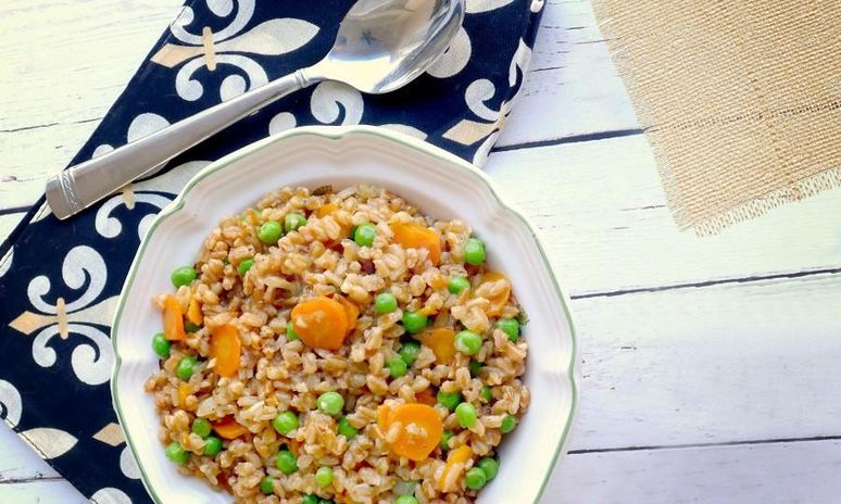 Рецепт каши из фарро с овощами