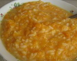 Каша из тыквы с рисом и молоком
