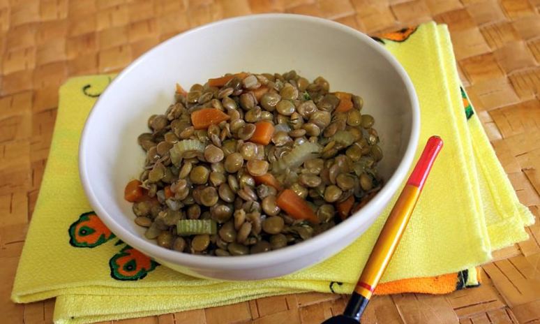 Рецепт каши из зеленой чечевицы