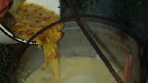 каша на костре