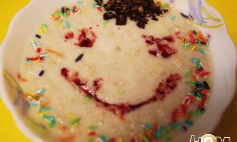 Рецепт каши овсяной с яблоком и бананом