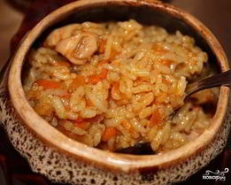 Каша с мясом в автоклаве