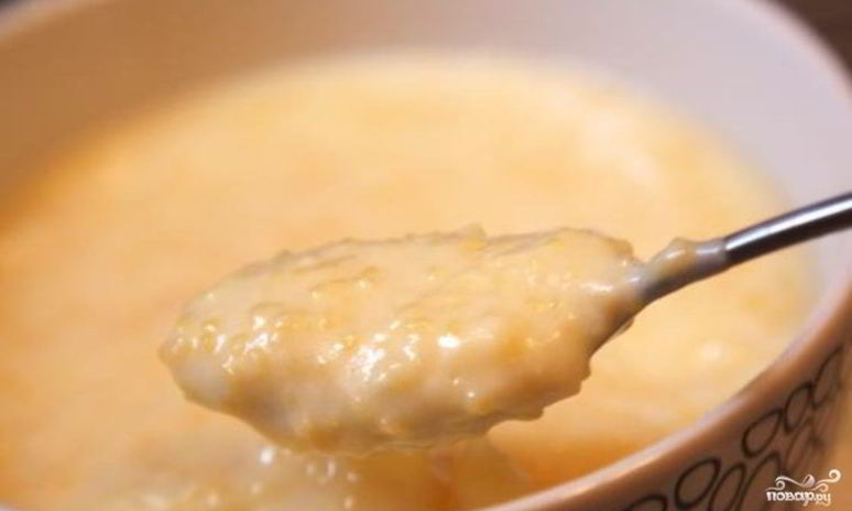 Рецепт кукурузной каши на молоке в мультиварке